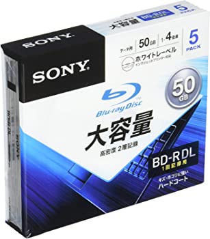 【中古】【39shop】ソニー★データ用ブルーレイディスク 5BNR2DCPS4(BD-R 2層:4倍速 5枚パック)（良い）｜アトリエ絵利奈