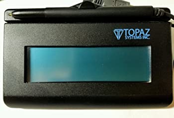 【中古】Topaz SignatureGem T-LBK462-HSB-R 1X5 うしろ側点火装置付き添い人LCDシグネチャーキャプチャパッド USB繋ぎ合わせる