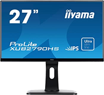 【中古】【39shop】iiyama★ディスプレイ モニター XUB2790HS-B1 27インチ/フルHD/スリムベゼル/HDMI端子付(良い)|アトリエ絵利奈