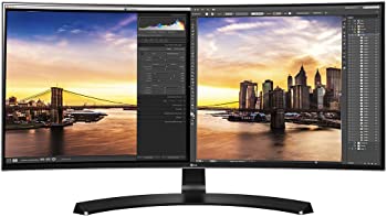 【中古】【39shop】LG★34UC88-B 34-Inch 21:9 Curved UltraWide QHD IPS Monitor with USB Quick Charge by LG Electronics(良い)|アトリエ絵利奈