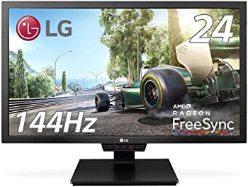 【中古】LG ゲーミング 管する 見せびらかす 24GM79G-B 24in/盛りだくさん固定ディスク/TN非光輝/144サイクル/1ms(MBR)/DisplayPort×1・HDMI×2
