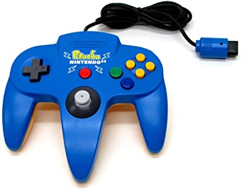 【中古】ピカチュウN64コントローラ ブルー N64