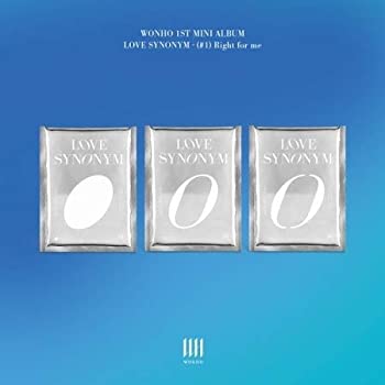 【中古】【未使用】[ 3バージョンセット発送 ] WONHO - 1ST MINI ALBUM [ LOVE SYNONYM #1. RIGHT FOR ME ] ウォノ アルバム 韓国盤