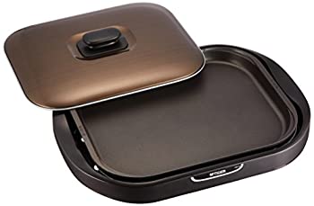【中古】【39shop】【未使用】タイガー★ホットプレート 平面 焼肉 プレート 2枚 タイプ ブラウン 蓋付き モウいちまい CRC-B200-T Tiger(新古品)｜アトリエ絵利奈