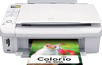 【中古】【未当て嵌める】旧模範例 エプソン MultiPhoto Colorio 決まり切った紙くっきり 写真絵練りあわせる機 4色絵の具インキ PX-501A