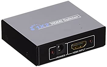 【中古】【未当て嵌める】HDMIスプリッター 1インプット2最終生産物 4 Full 固定ディスク 1.4 2-port ACアダプター属する