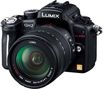 【中古】【未使用】パナソニック デジタル一眼カメラ ルミックス GH2 レンズキット 高倍率ズームレンズ付属 ブラック DMC-GH2H-K