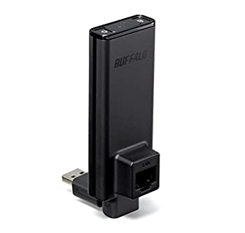 【中古】【未使用】BUFFALO 11n/a/g/b 300Mbps 簡単無線LAN子機 WLI-UTX-AG300/C