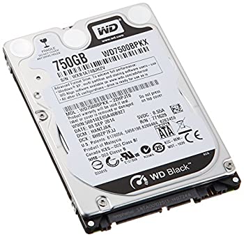 【中古】【未使用】WD HDD 内蔵ハードディスク 2.5インチ 750GB WD Black WD7500BPKX SATA3.0 7200rpm 16MB 9.5mm 5