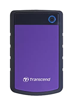 【中古】【未使用】Transcend ポータブルHDD 2TB 【PS5/PS4 メーカー動作確認済】 耐衝撃 USB3.1 Gen1 3 TS2TSJ25H3P(パープル)