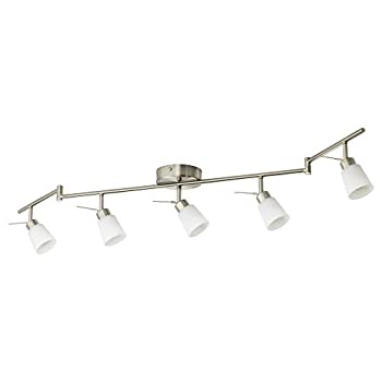 【中古】【未使用】IKEA TIDIG 20262656 シーリング スポットライト 5スポット ニッケルメッキ