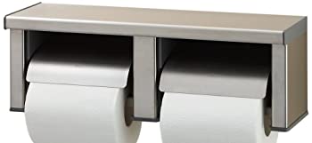 【中古】LIXIL(リクシル) INAX 棚付ワンタッチ式 2連紙巻きタバコ器(高耐荷重手合い) ステンレス鋼(髪の毛生産ライン) CF-63HST