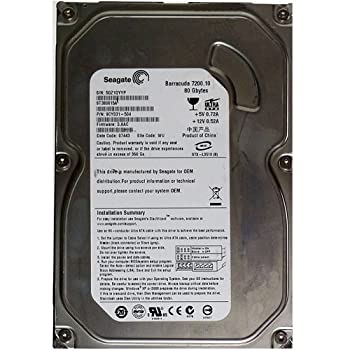 【中古】st380815?a Seagate Barracuda 80?GB 7200rpm IDE Ultra ATA - 100バッファ8?MB