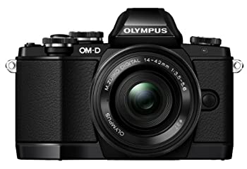 【中古】OLYMPUS OM-D E-M10 EZレンズキット ブラック  ミラーレス一眼 OM-D E-M10 LKIT BLK