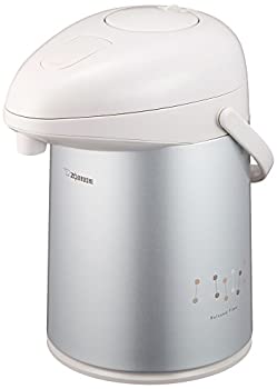 【中古】【39shop】象印マホービン(ZOJIRUSHI)★ガラス魔法瓶 エアー ポット 卓上 保温 2.2L メタリックグレー AB-RB22-HM(良い)|アトリエ絵利奈