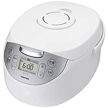 【中古】東芝 IHジャー炊飯器（5.5合炊き）　ホワイトTOSHIBA　かまど銅コート釜 RC-10HK-W