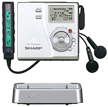 【中古】せつ然たる 携帯型MDリコーダー しろがね色 アウヴィ MD-DR77-S