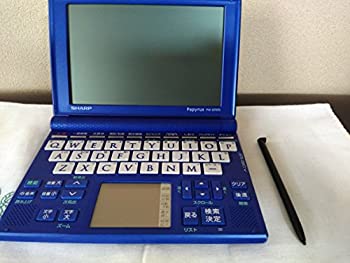 【中古】【39shop】シャープ★Papyrus 電子辞書 PW-GT570-A ブルー 学習モデル 72コンテンツ 4言語(日・英・中・韓)対応手書きパッド Wバックライト付高精細5.5型HVG（良い）｜アトリエ絵利奈