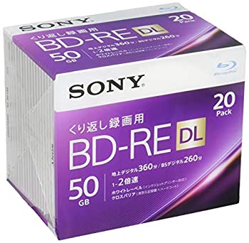 【中古】【未当て嵌める】ソニー 映像媒体用ブルーレイディスク 20BNE2VJPS2(BD-RE2層:2倍速 20枚容器に並べる)