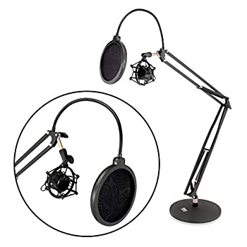 【中古】【39shop】【未使用】Tabletopサスペンションマイクブームスタンド???Studio★Scissorアームマイクマウント、Includesポップフィルタ&防振ショックマウント(新古品)｜アトリエ絵利奈 27,472円