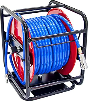 【中古】【39shop】【未使用】JTC★エアーホースリール エアーツール エアー流量が違う。ワンタッチカプラー付き360°回転 ホースサイズ:外径12.5mm 内径8.5mm 長さ30m HR0608(新古品)|アトリエ絵利奈