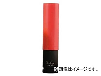 【中古】【未使用】TIPTOP(チップトップ) 12.7角 スリーブ付ソケット ロング 赤 S190-21 -