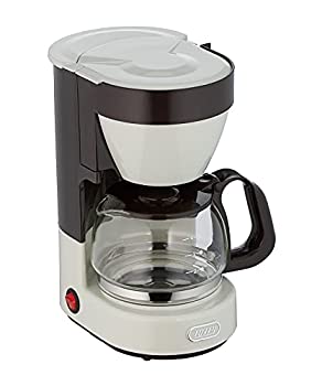 【中古】【未使用】Toffy 4カップコーヒーメーカー K-CM1 (アッシュホワイト) ドリップ式 自動保温機能 ガラスポット メッシュフィルター付き K-CM1-AW