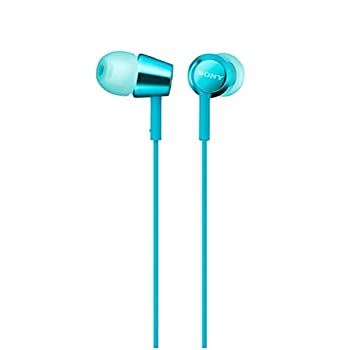 【中古】【未使用】ソニー イヤホン MDR-EX155AP : カナル型 リモコン・マイク付き ライトブルー MDR-EX155AP L