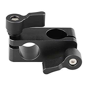 【中古】【未使用】CAMVATE L字型ロッドクランプ 15mm ロッド 90度回転 ビデオカメラ デジタル一眼レフカメラ リグ (ブラック)