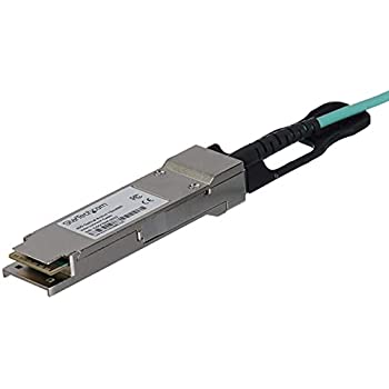 【中古】【未使用】StarTech.com QSFP+アクティブ光ケーブル MSA準拠 7m 40Gbps 7m AOCオプティカルケーブル QSFP40GAO7M