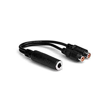 【中古】【未使用】Hosa YRA-115 モノラルフォンメス-RCAメス×2 Yケーブル