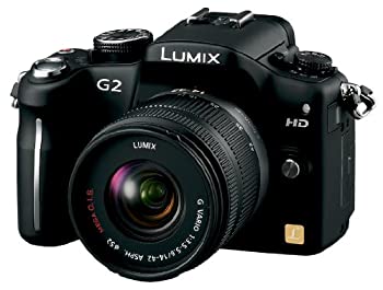 【中古】【39shop】Panasonic★デジタル一眼カメラ G2レンズキット(14-42mm/F3.5-5.6付属) コンフォートブラック DMC-G2K-K(良い)|アトリエ絵利奈