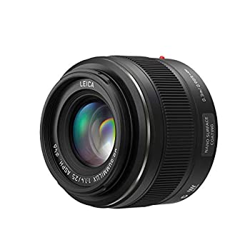 【中古】【39shop】パナソニック★単焦点レンズ マイクロフォーサーズ用 ライカ DG SUMMILUX 25mm/F1.4 ASPH. ブラック H-X025(良い)|アトリエ絵利奈