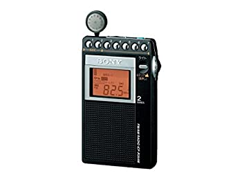 【中古】ソニー PLLシンセサイザーラジオ受信機 FM/AM/広広としたFM相応う 片耳巻取り 名刺大いさ ICF-R354M