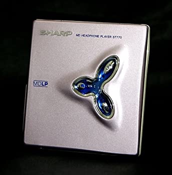 【中古】SHARP せつ然たる MD-ST770-P さくら色 携帯型MD電気蓄音機（MD生まれ変わり専用機/MDウォークマン）