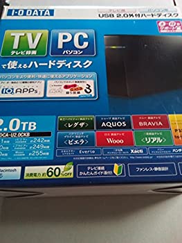 【中古】【39shop】I-O★DATA テレビ録画対応 USB 2.0/1.1接続 外付型ハードディスク ブラック 2.0TB HDCA-U2.0CKB(良い)|アトリエ絵利奈