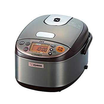 【中古】象印 炊飯器 3合 IH式 極め炊き 黒まる厚釜 一人暮らし ステンレスブラウン NP-GH05-XT