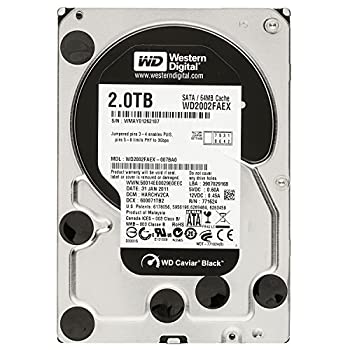 【中古】【39shop】Western★Digital CaviarBlack 3.5inch 7200rpm 2.0TB 64MB SATA 6.0Gbps WD2002FAEX(良い)|アトリエ絵利奈