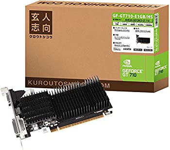 【中古】【未使用】玄人志向 NVIDIA GeForce GT 710 搭載 グラフィックボード 1GB GF-GT710-E1GB/HS
