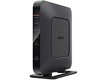 【中古】【未使用】バッファロー WSR-1166DHP4-BK 無線LAN親機 11ac / n / a / g / b 866 + 300Mbps ブラック