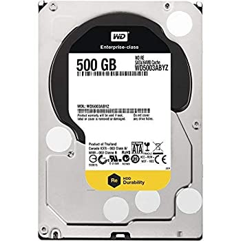 【中古】【未使用】WESTERN DIGITAL WD5003ABYZ RE4 500GB 7200 RPM 64MB キャッシュ SATA 6.0Gb/s 3.5インチ 内蔵ハードドライブ ベアドライブ