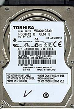 【中古】【39shop】【未使用】Toshiba★MK3261GSYN HDD2F23 B UL01 B F/W: A0/MH001M THAILAND 320GB [並行輸入品](新古品)｜アトリエ絵利奈