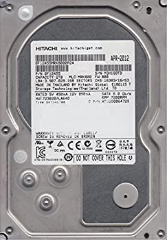 【中古】【未使用】HUA723020ALA640、PN 0F12455、MLC MRK800、日立2TB SATA 3.5ハードドライブ