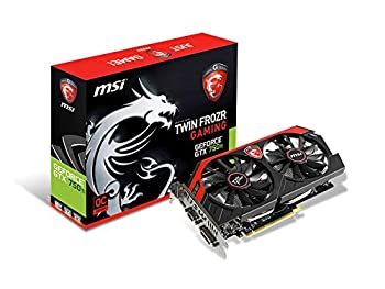 【中古】MSI GeForce GTX 750Ti申し受けるグラフィックゲーム盤 N750Ti TF 2GD5/OC パソコン・周辺機器-PCパーツ-グラフィックボード