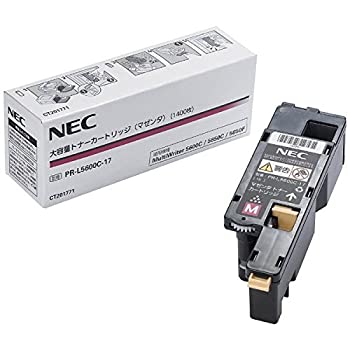 【中古】NEC PR-L5600C-17 大静電容量トナー マゼンタ(1%ｶﾝﾏ%400枚) NE-TNL5600-17J