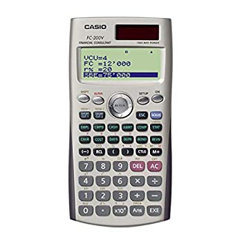 【中古】【39shop】カシオ★金融電卓 プロフェッショナル仕様 ハードケース付 10桁 FC-200V(良い)|アトリエ絵利奈