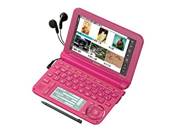 【中古】【39shop】シャープ★カラー電子辞書Brain 高校生モデル ビビットピンク PW-G5300-P（良い）｜アトリエ絵利奈