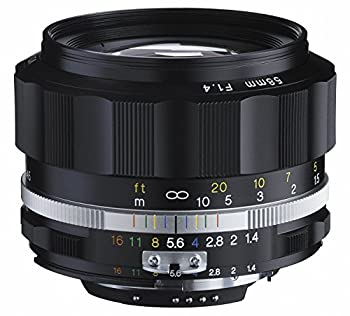 【中古】【39shop】【未使用】VoightLander★フォクトレンダー 単焦点レンズ NOKTON 58mm F1.4 SLIIS Ai-S ニコンFマウント対応 ブラックリム 231634(新古品)|アトリエ絵利奈