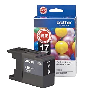 【中古】【未使用】【brother純正】インクカートリッジブラック(大容量) LC17BK 対応型番:MFC-J6910CDW、MFC-J6710CDW、MFC-J6510DW、MFC-J5910CDW 他