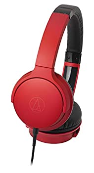 【中古】【未使用】audio-technica SoundReality ポータブルオンイヤーヘッドホン レッド ATH-AR3 RD